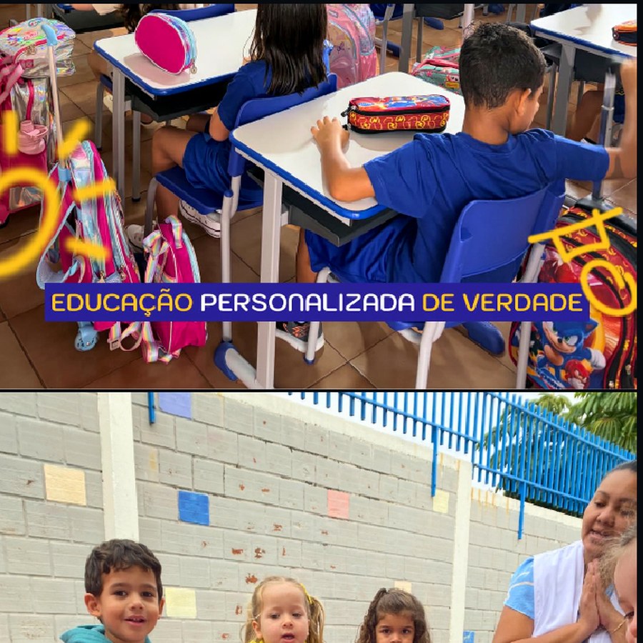 Crianças participando de atividade ao ar livre